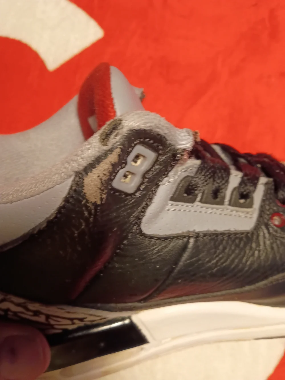 Air Jordan 3 Retro GS Black Cement 2011 (398614-010) Size 5.5Y / 7W - No Box -